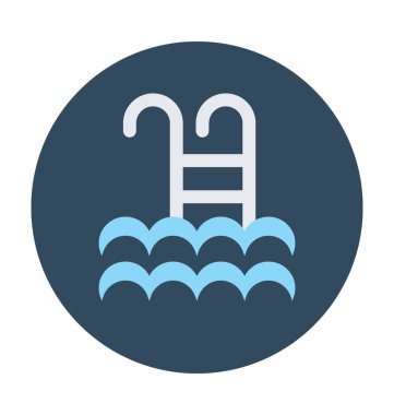 yüzme havuzu vektör simgesi