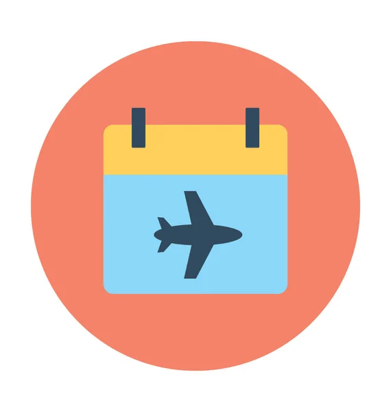 Horario de vuelo Vector Icono — Archivo Imágenes Vectoriales