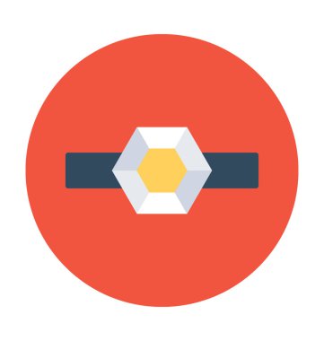 Elmas halka vektör simgesi