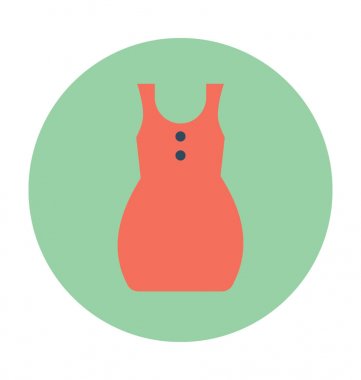 kadın elbise vektör simgesi