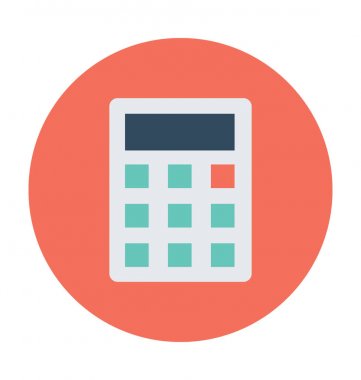 Hesap makinesi vektör simgesi