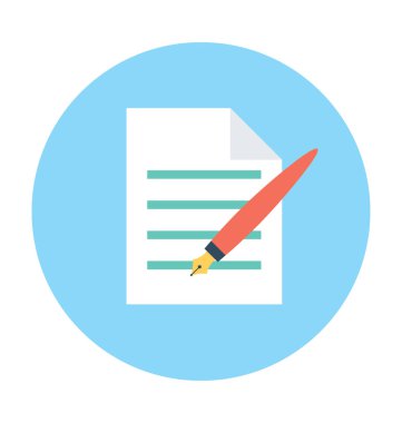 Yazma vektör simgesi