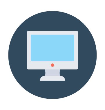 monitör vektör simgesi