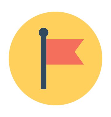 Bayrak Vektörü Simgesi