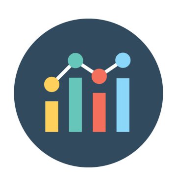 iş grafiği vektör simgesi