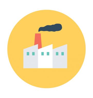 Fabrika vektör simgesi