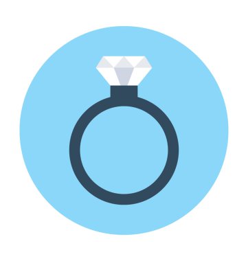 Elmas halka vektör simgesi