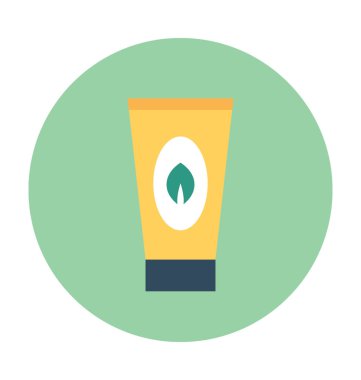 Saç kremi düz vektör simgesi