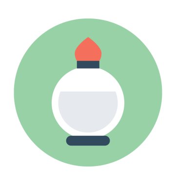 Parfüm düz vektör simgesi