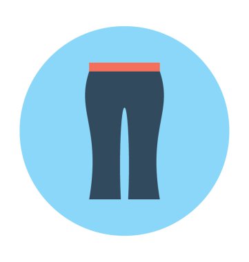 Pantolon vektör simge düz