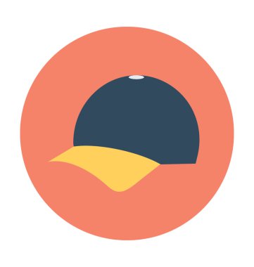 Beyzbol kap vektör simgesi