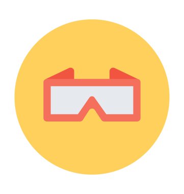 Gözlükler Düz Vektör Simgesi