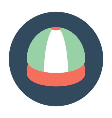 Beyzbol kap vektör simgesi