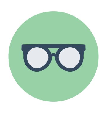 Güneş Gözlüğü Düz Vektör Simgesi