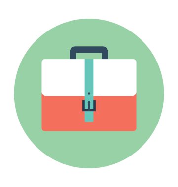 evrak çantası düz vektör simgesi