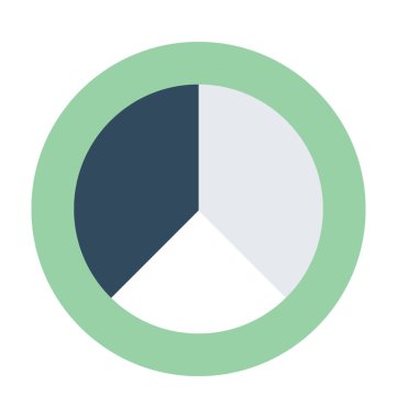 pasta grafiği vektör simgesi