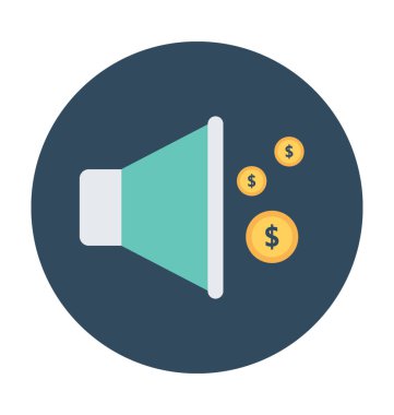 Mali duyuru vektör simgesi