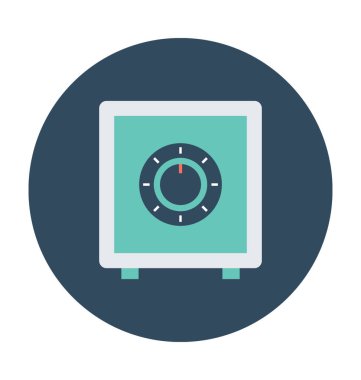 bank kasa vektör simgesi