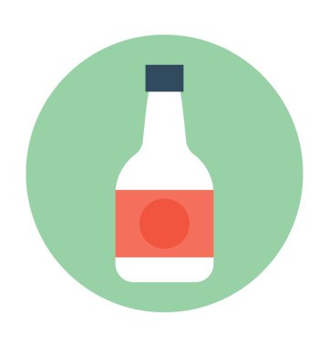 süt şişesi vektör simgesi