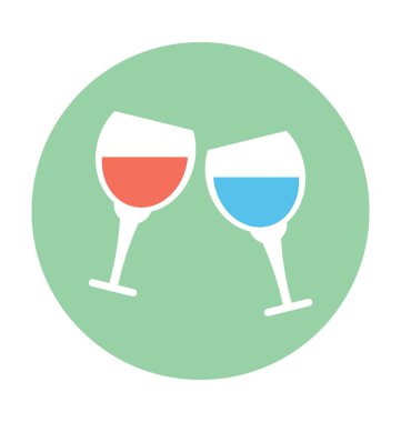 Kızartma düz vektör simgesi