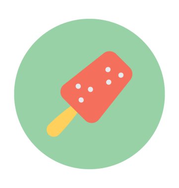 Buzlu şeker düz vektör simgesi