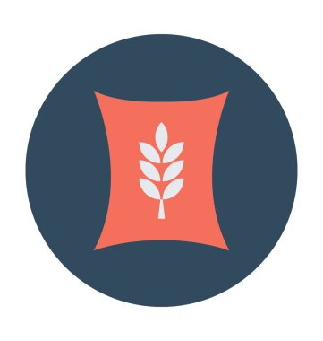 Buğday çuvalı vektör simgesi