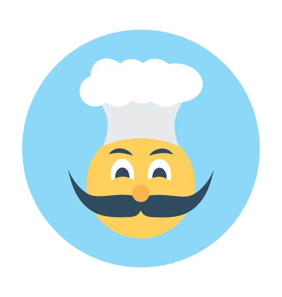 Chef Platte Vectoricoon — Stockvector