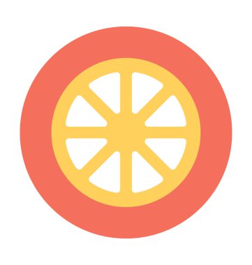 limon dilimi vektör simgesi