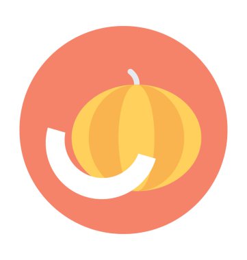 Kavun düz vektör simgesi