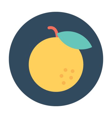 Turuncu Düz Vektör Simgesi