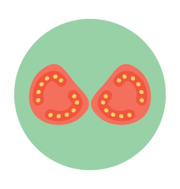 Domates düz vektör simgesi