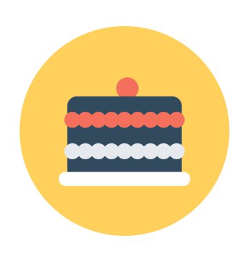 kek düz vektör simgesi