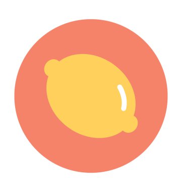 limon düz vektör simgesi