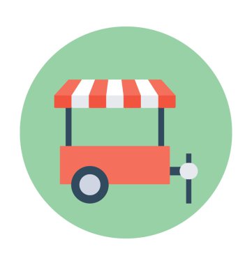 Gıda kamyon vektör simgesi