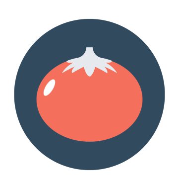 Domates düz vektör simgesi