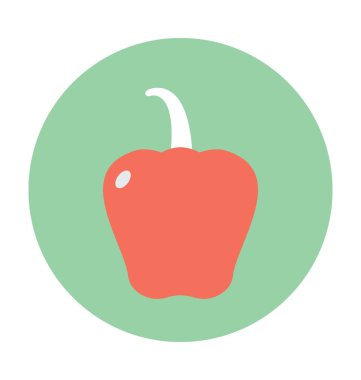 Dolmalık biber vektör simgesi