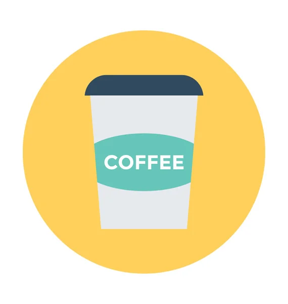 Coffee Cup Vector Icon — Stock Vector