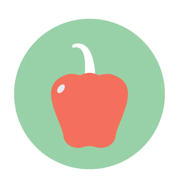 Bell Pepper Vector Icon — Stock Vector