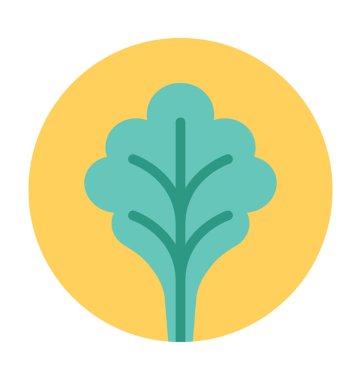 Ispanak düz vektör simgesi