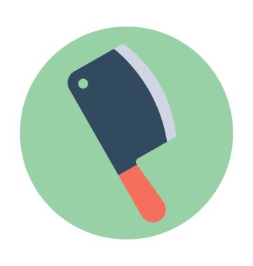 Cleaver düz vektör simgesi