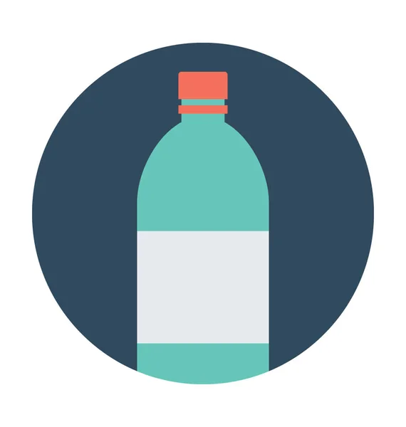 Bottle Flat Vector Icon — Stock Vector