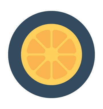 limon dilimi vektör simgesi