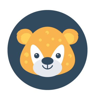 Puma kaplan vektör simgesi