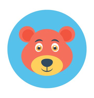 Düz vektör simge ayı