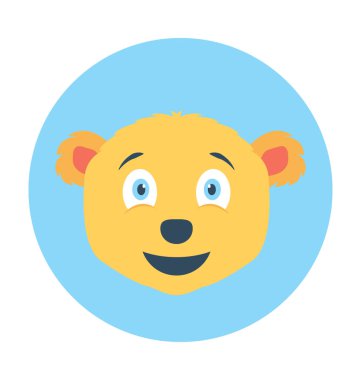 Düz vektör simge ayı