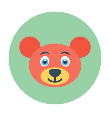 Düz vektör simge ayı