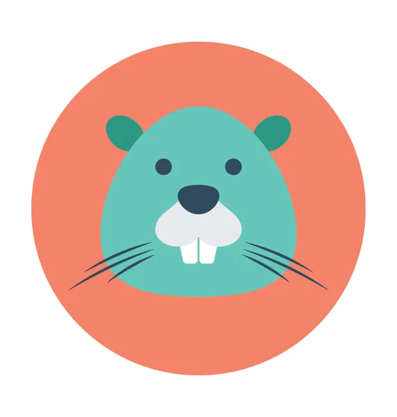 Rat platte Vector Icon — Stockvector