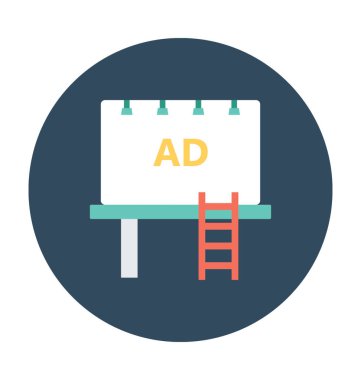 Reklam kurulu vektör simgesi