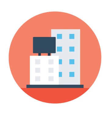 Bina reklamlar vektör simgesi