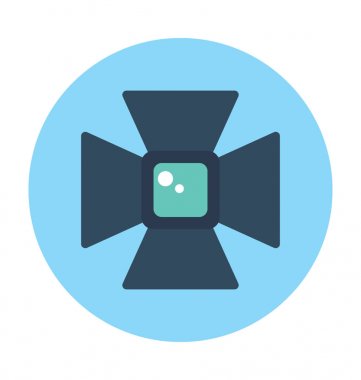 Spot düz vektör simgesi